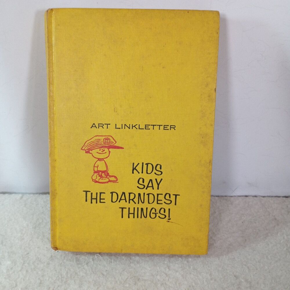 Vintage 1959 Kids Say the Darndest Things Art Linkletter Schulz Disney Hardcover